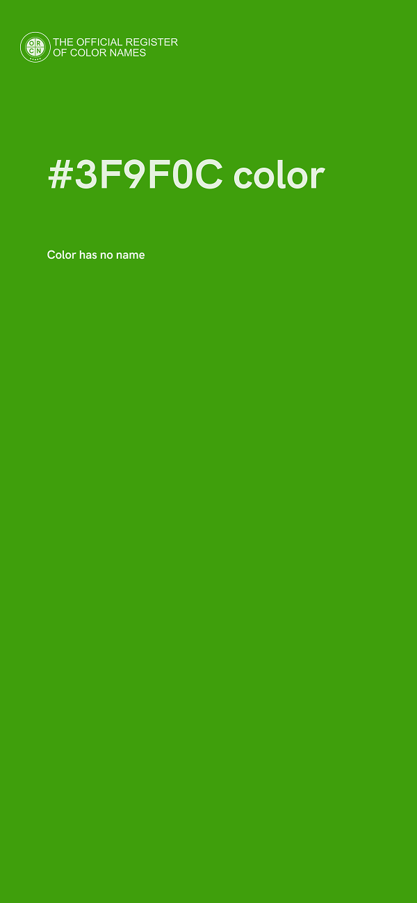 #3F9F0C color image