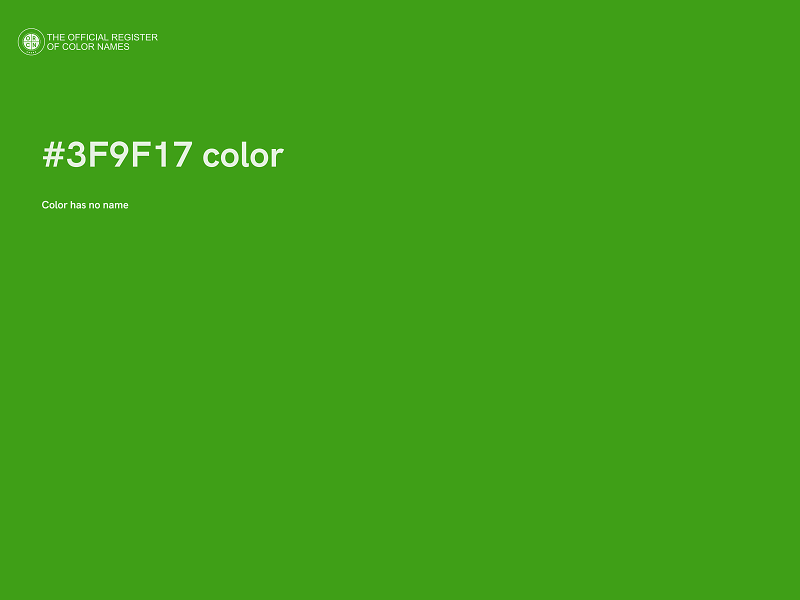 #3F9F17 color image