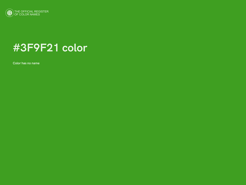 #3F9F21 color image