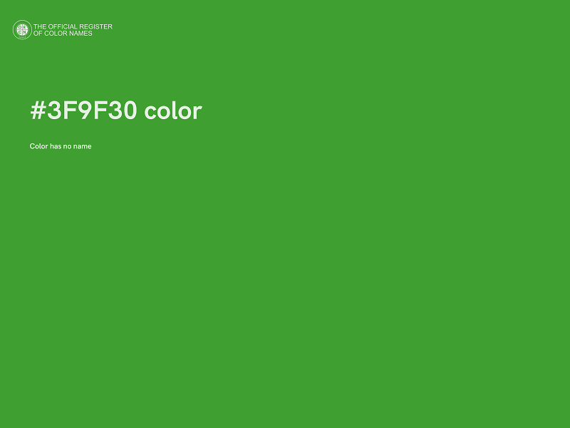 #3F9F30 color image