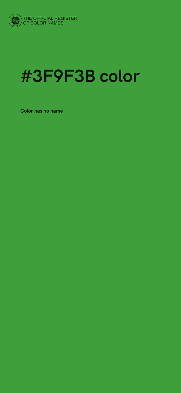 #3F9F3B color image