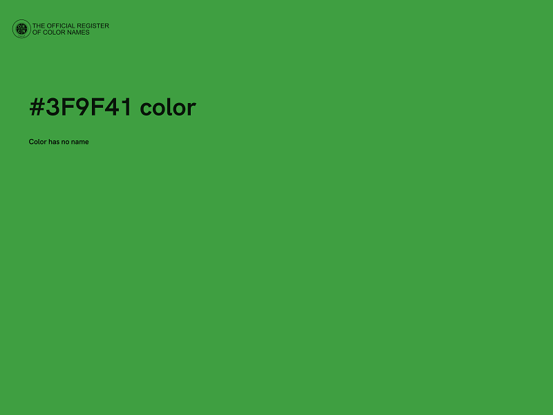 #3F9F41 color image