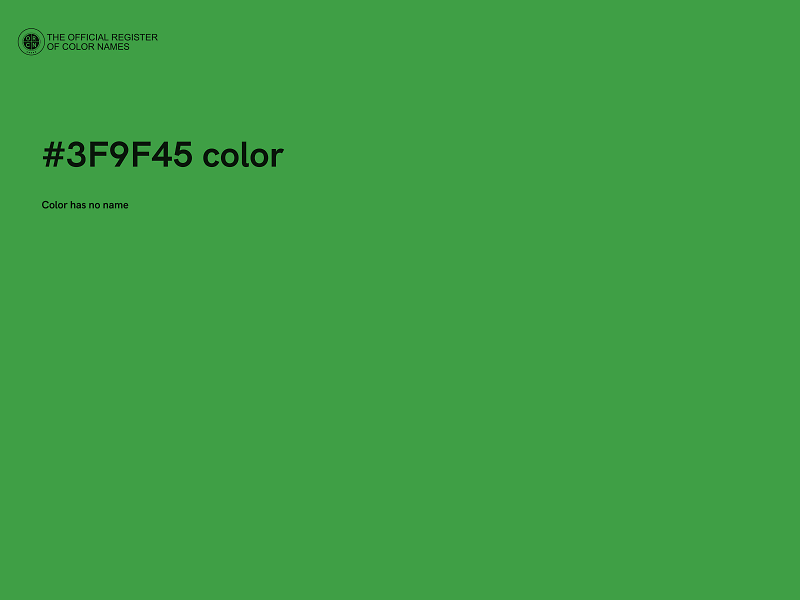 #3F9F45 color image