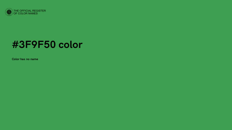 #3F9F50 color image