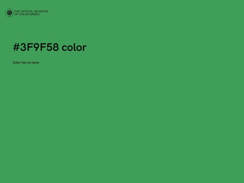 #3F9F58 color image