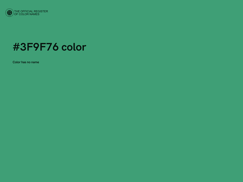 #3F9F76 color image