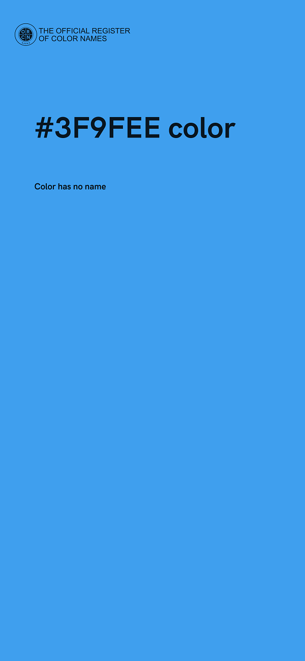 #3F9FEE color image