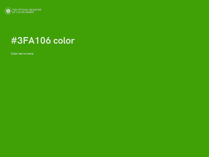 #3FA106 color image