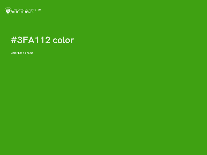 #3FA112 color image