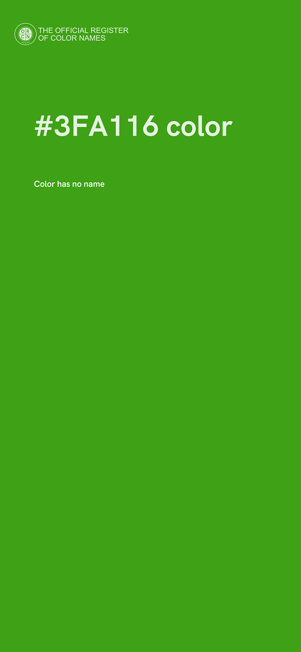 #3FA116 color image