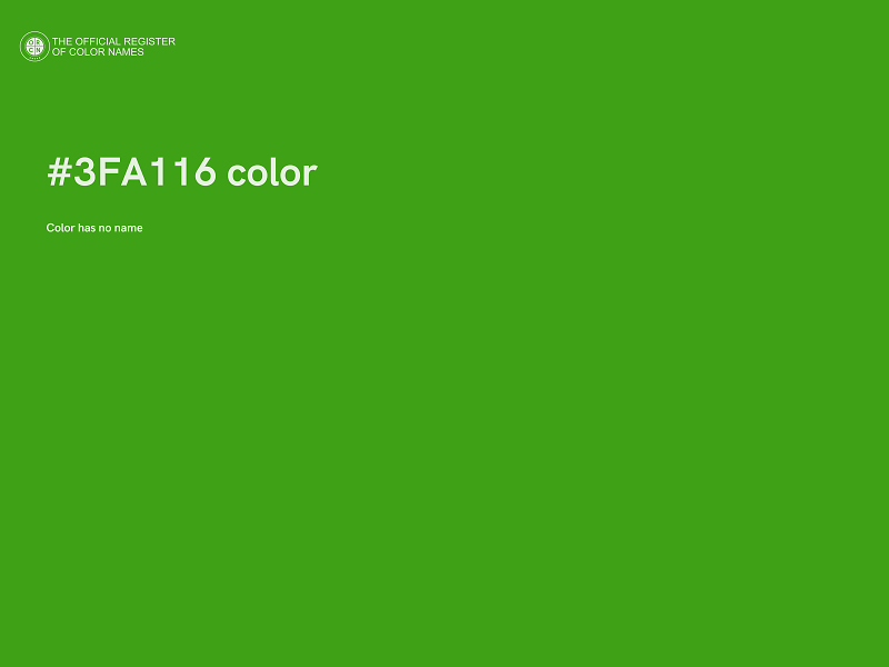 #3FA116 color image