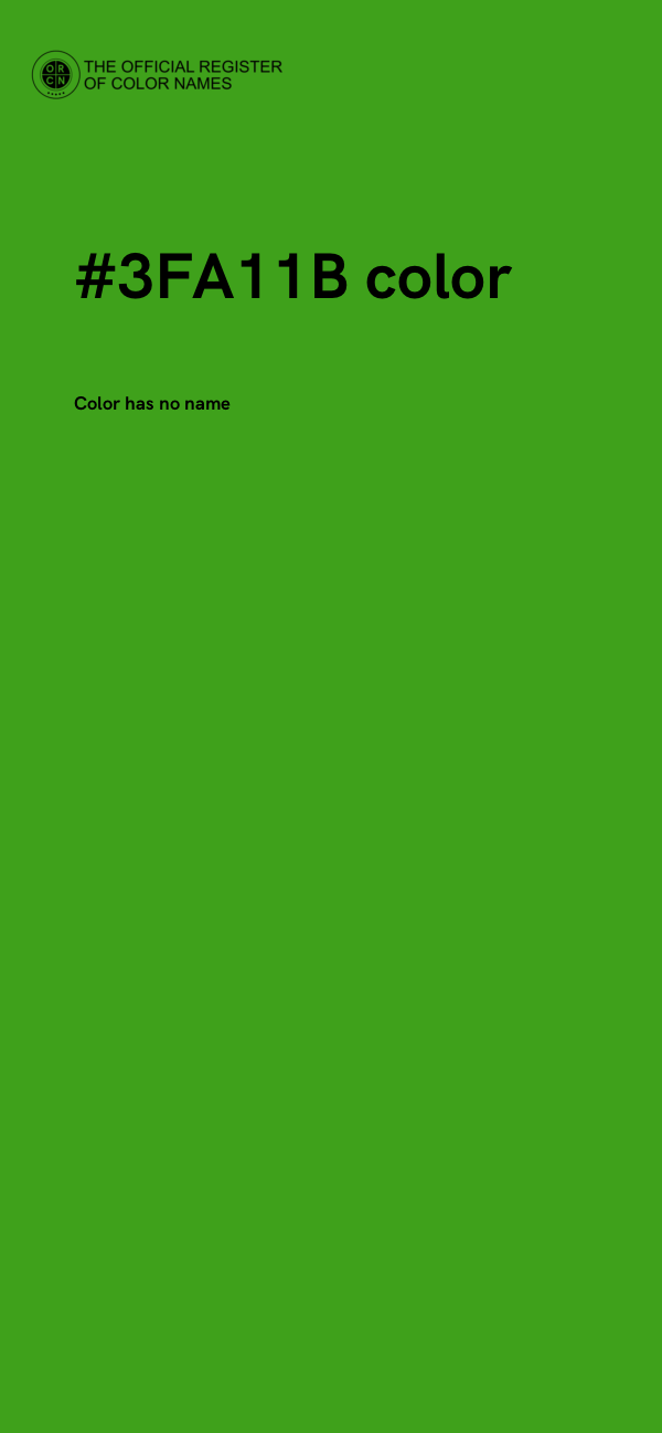#3FA11B color image
