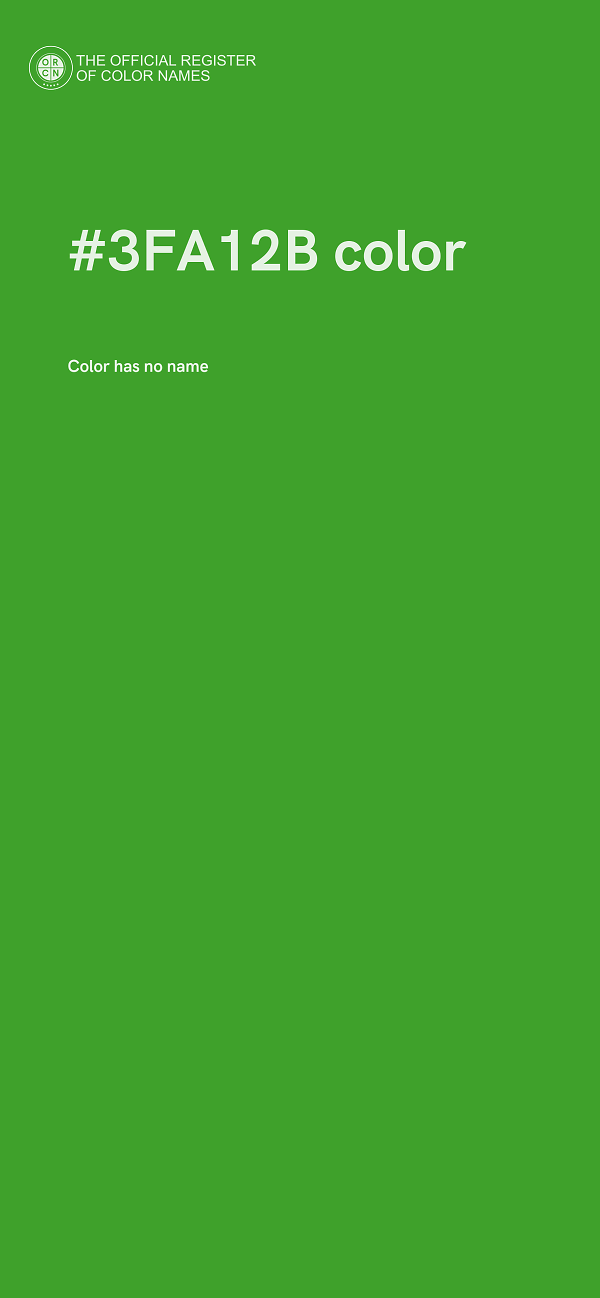 #3FA12B color image