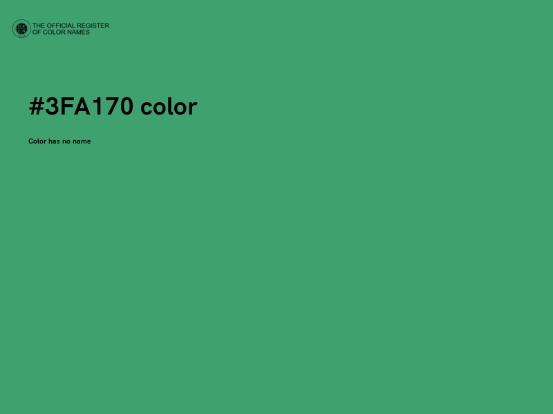 #3FA170 color image
