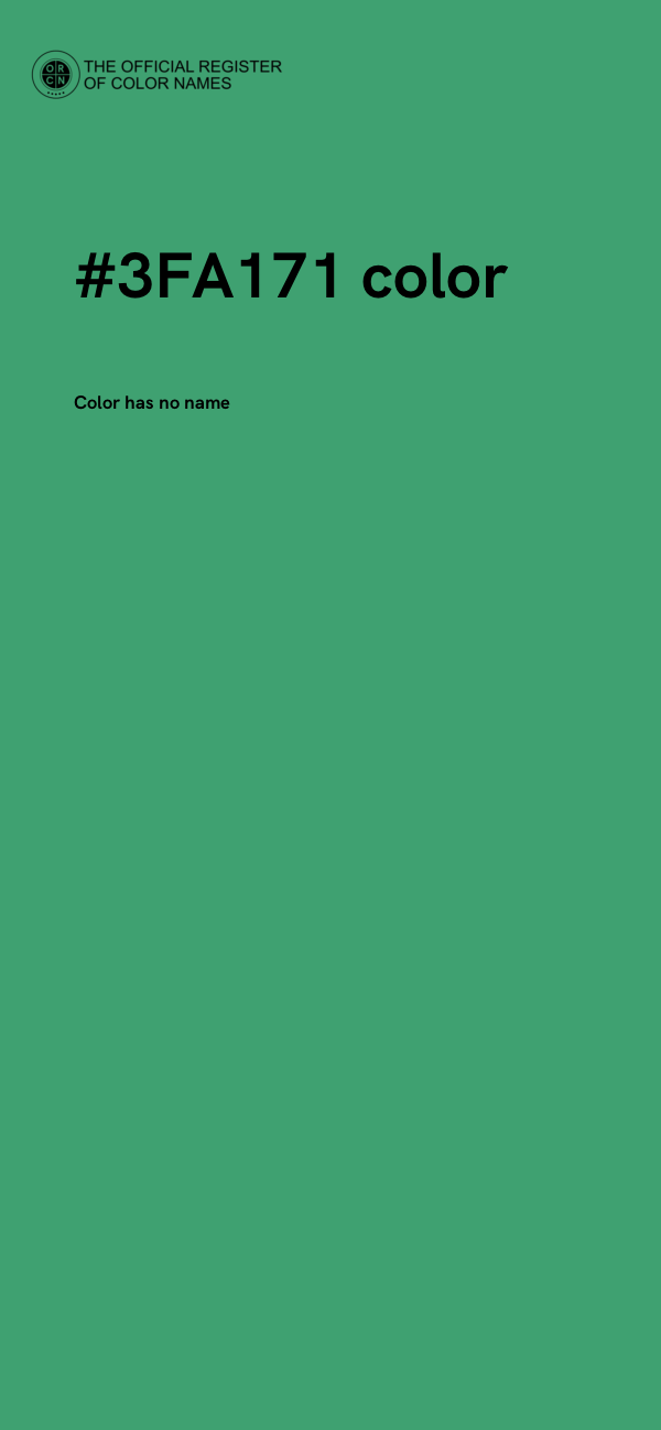 #3FA171 color image