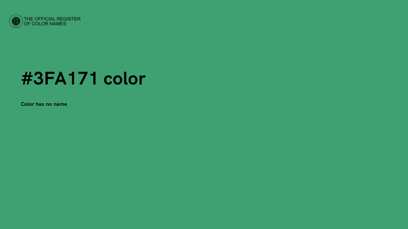 #3FA171 color image