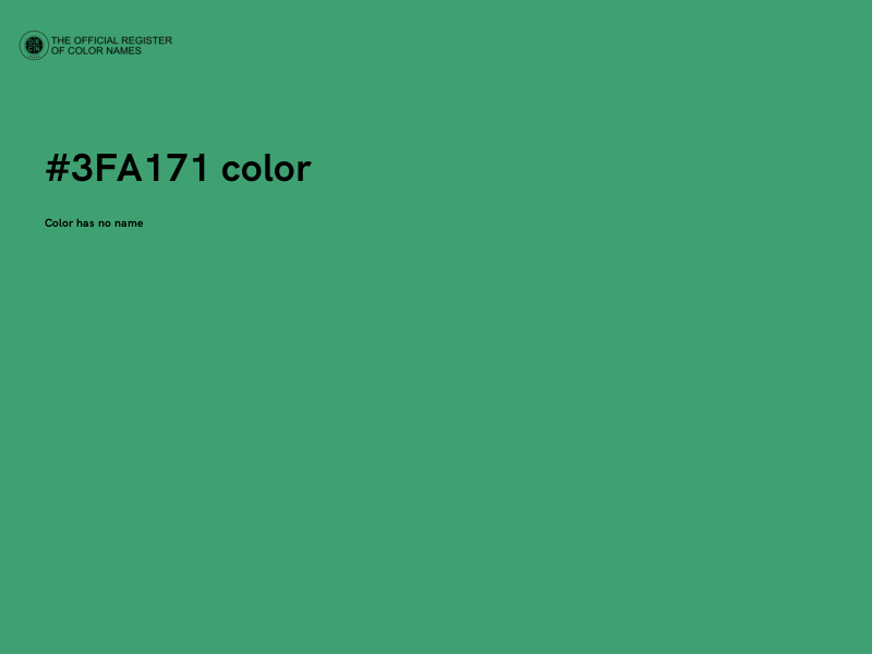 #3FA171 color image