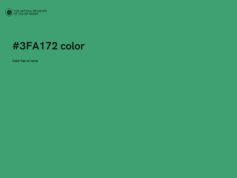 #3FA172 color image