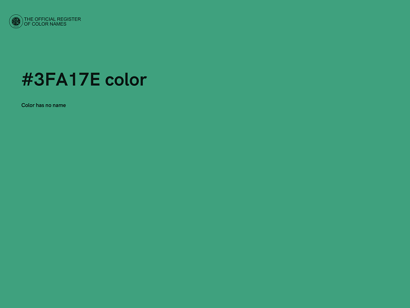 #3FA17E color image