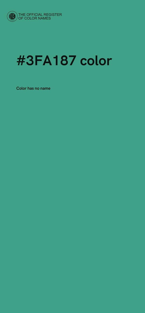 #3FA187 color image