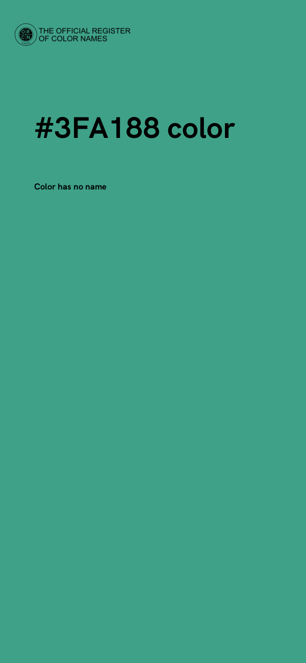 #3FA188 color image