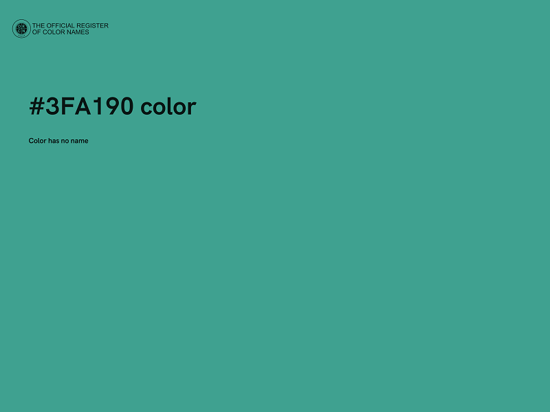 #3FA190 color image