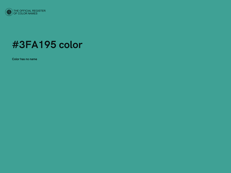 #3FA195 color image