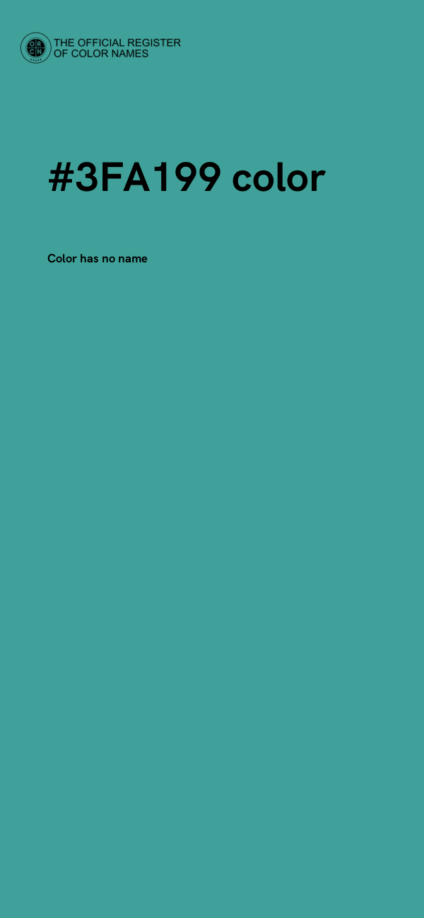 #3FA199 color image