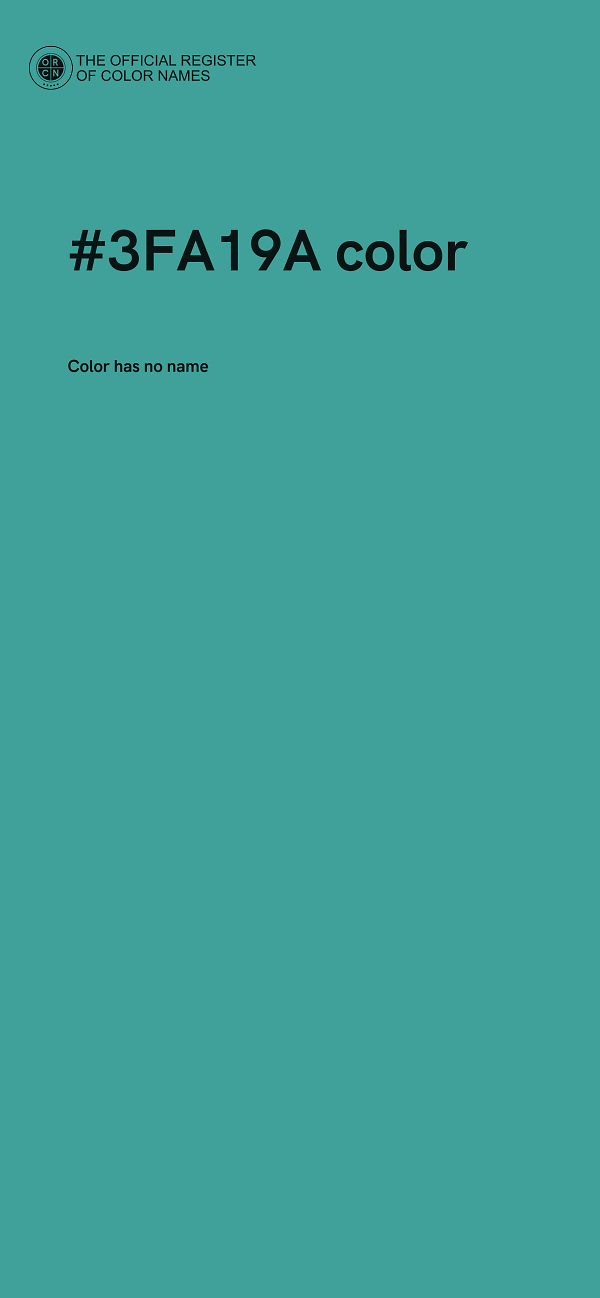 #3FA19A color image