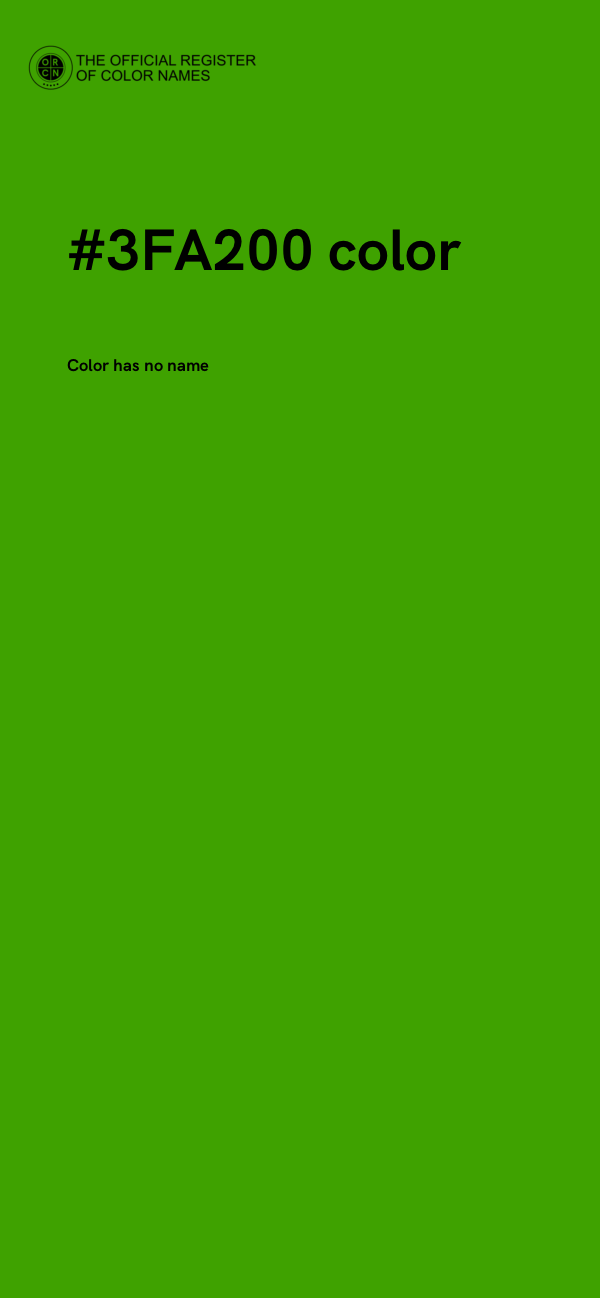 #3FA200 color image