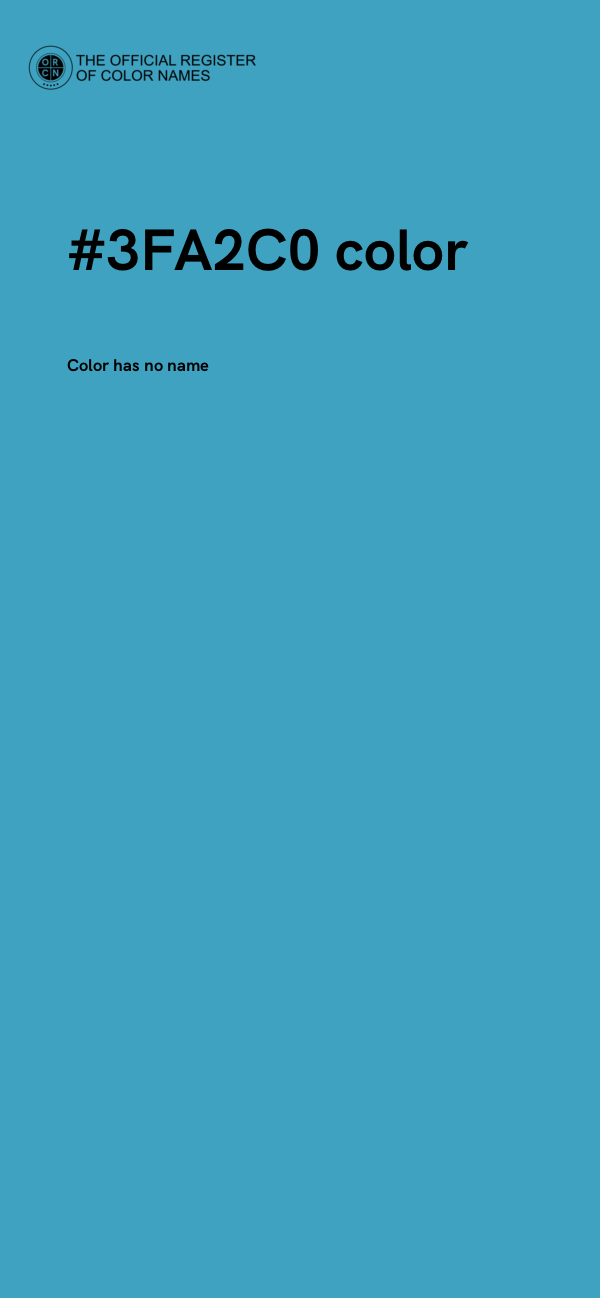 #3FA2C0 color image