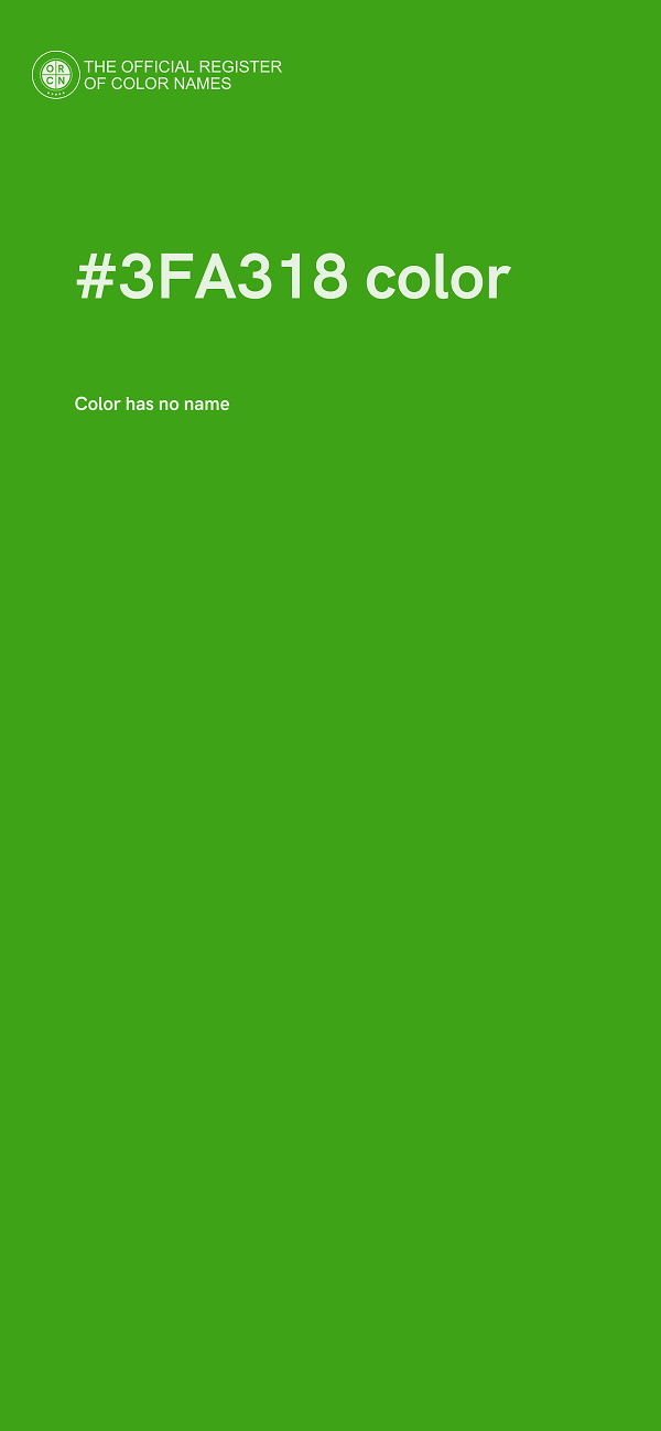 #3FA318 color image