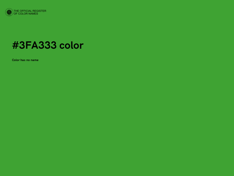 #3FA333 color image