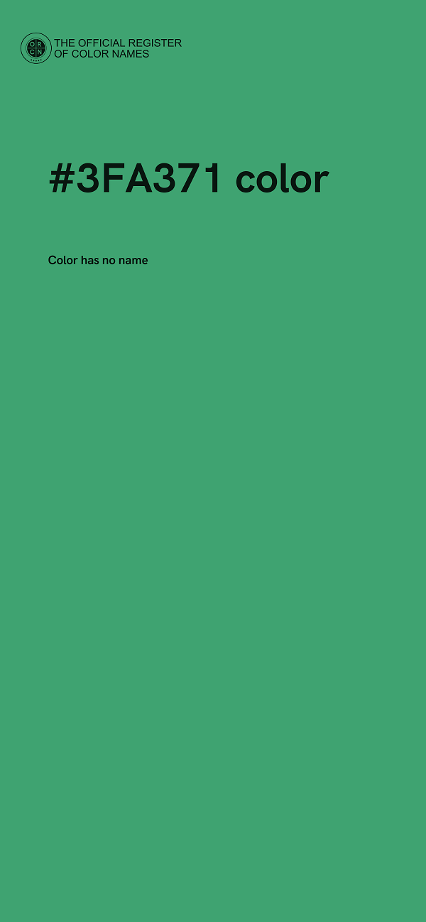 #3FA371 color image