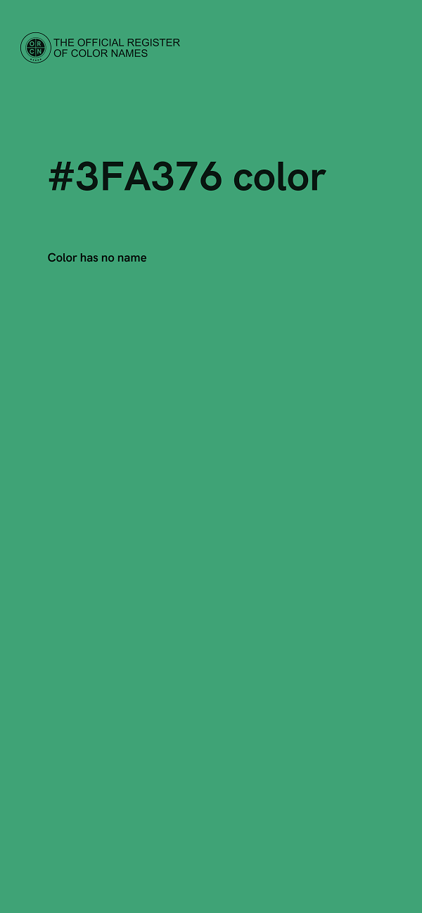 #3FA376 color image