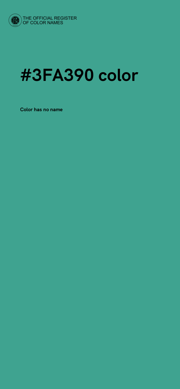 #3FA390 color image