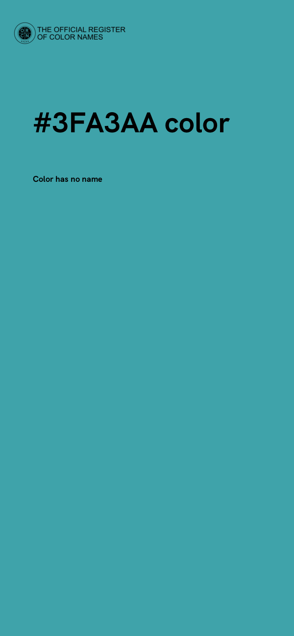 #3FA3AA color image