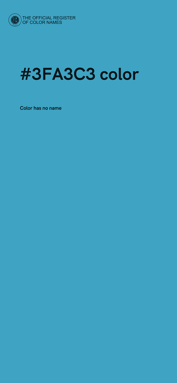 #3FA3C3 color image