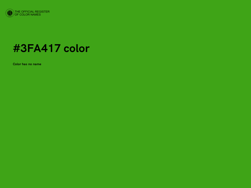 #3FA417 color image