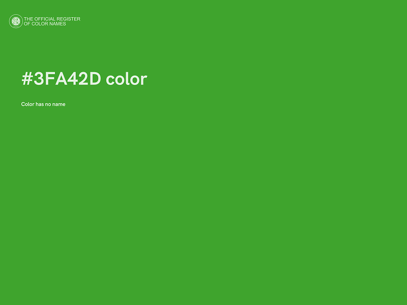 #3FA42D color image