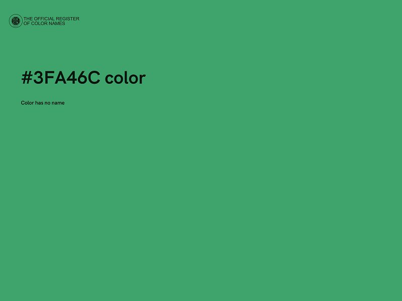 #3FA46C color image