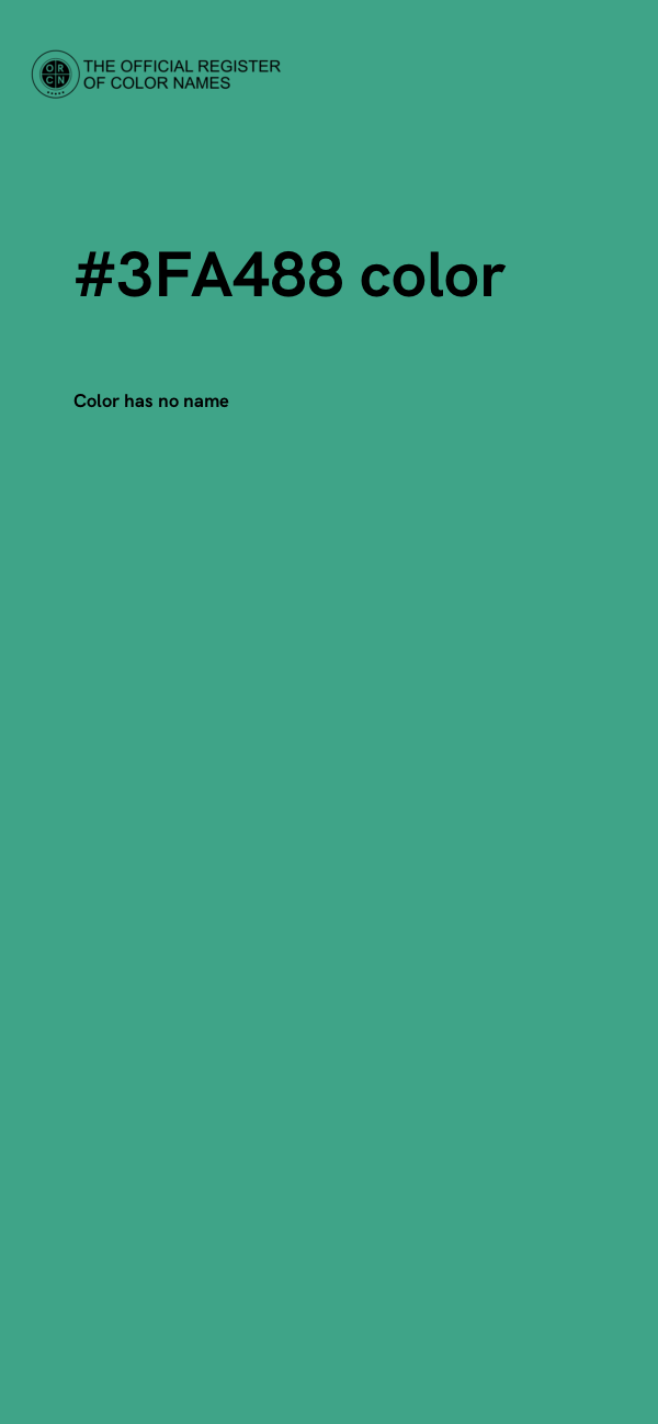 #3FA488 color image
