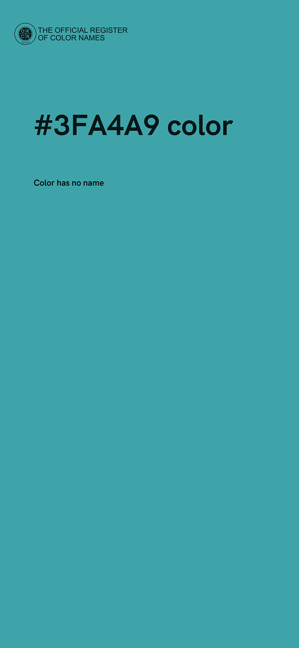 #3FA4A9 color image