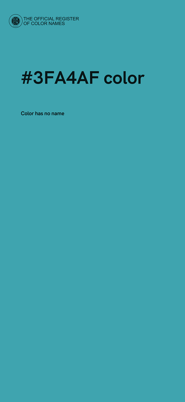 #3FA4AF color image