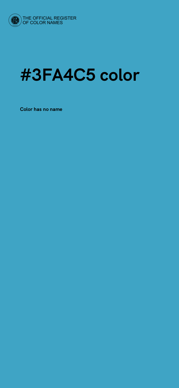 #3FA4C5 color image