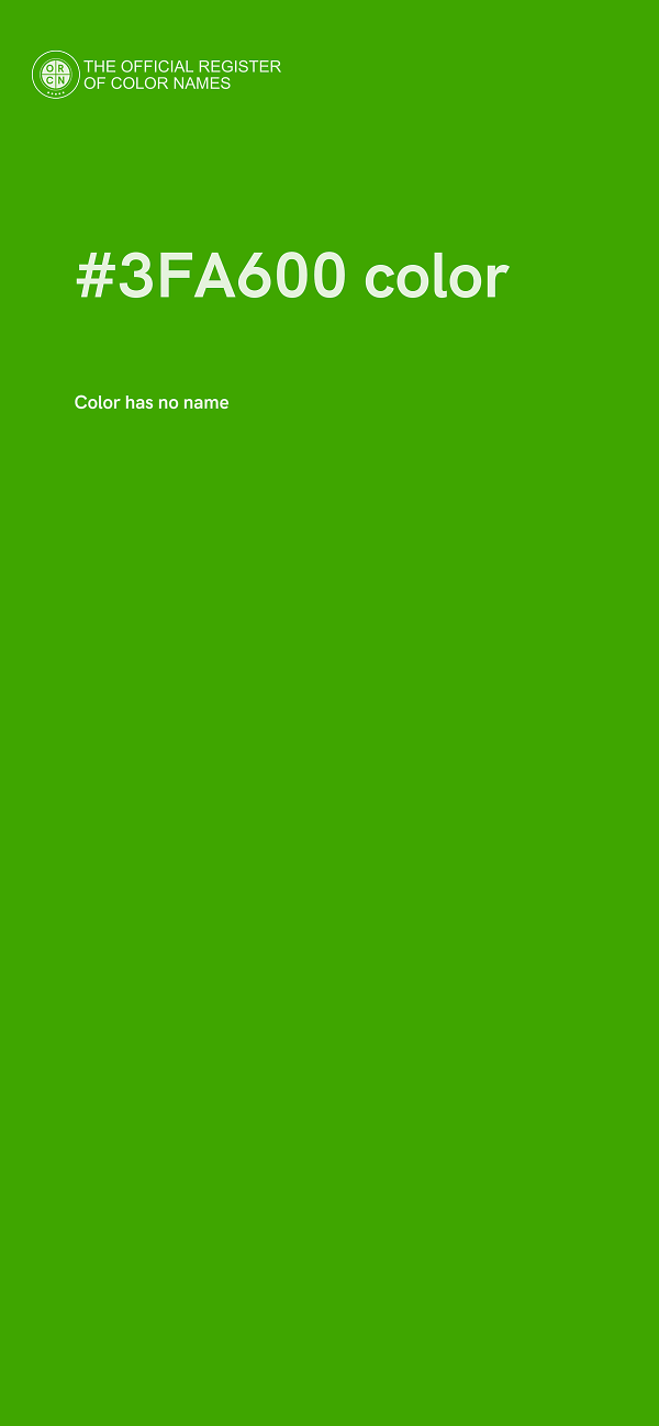 #3FA600 color image