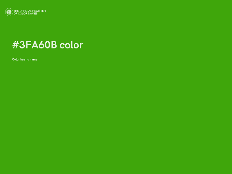 #3FA60B color image