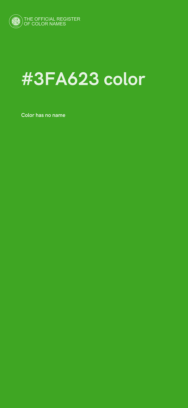 #3FA623 color image