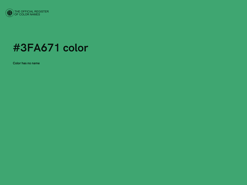 #3FA671 color image