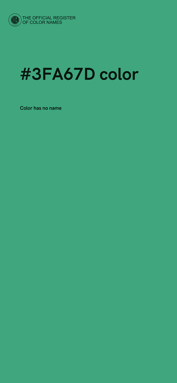 #3FA67D color image